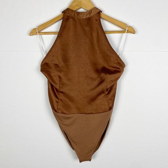Princess Polly Stanley Bodysuit Brown Size 10 - Picture 11 of 11
